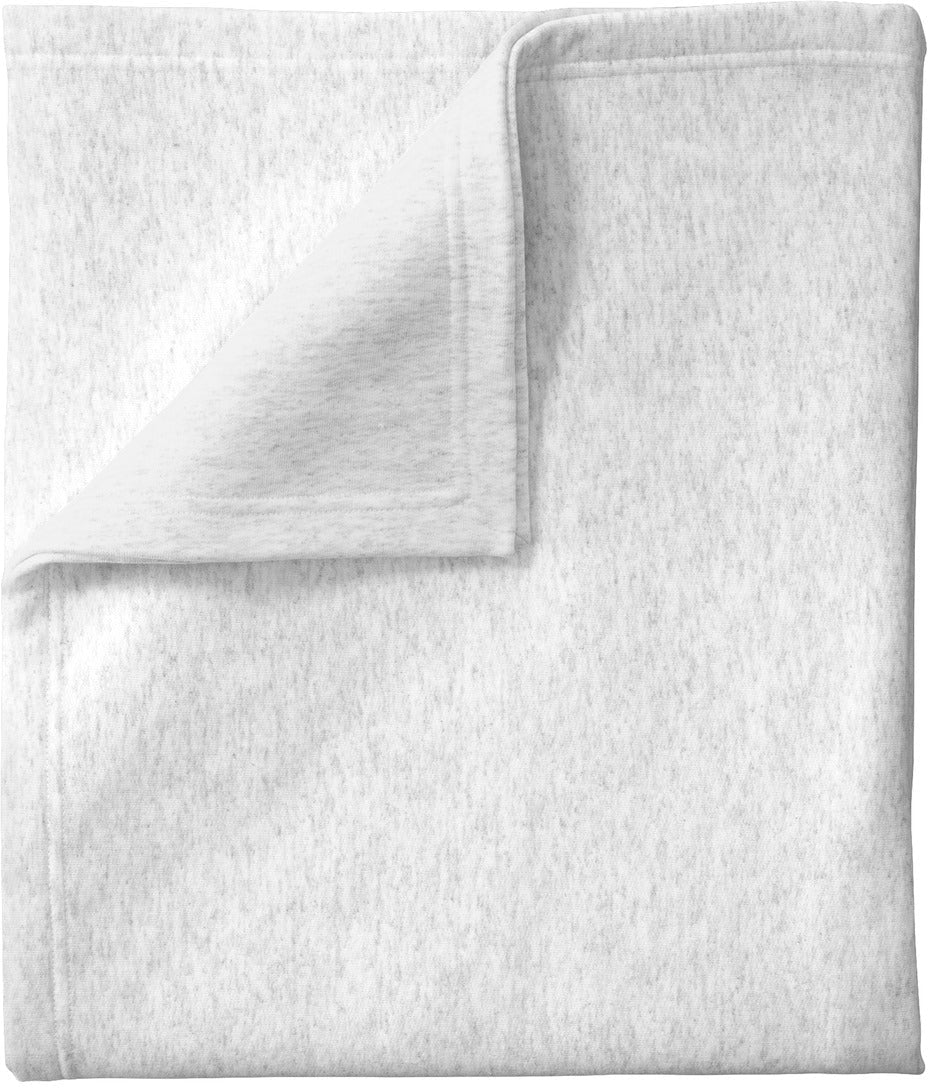 no-logo Port & Company Core Fleece Sweatshirt Blanket-Regular-Port & Company-Ash-1 Size-Thread Logic