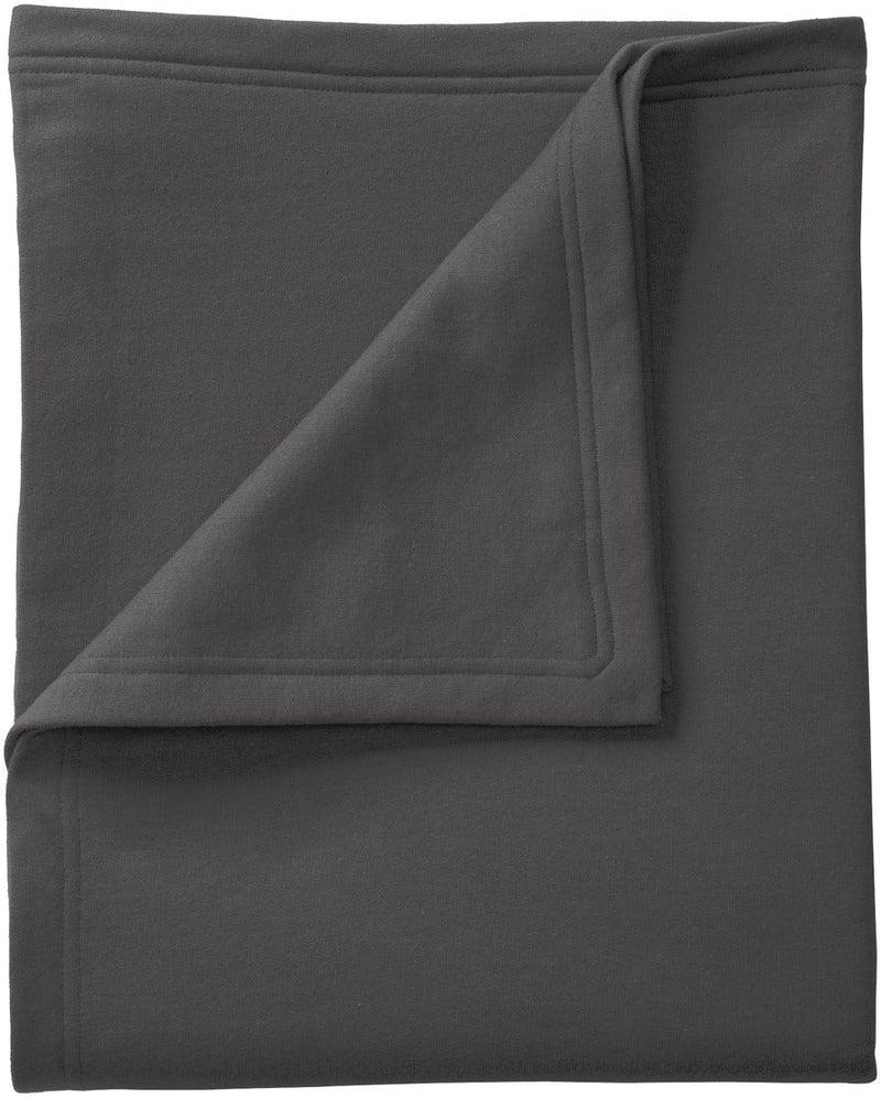 no-logo Port & Company Core Fleece Sweatshirt Blanket-Regular-Port & Company-Charcoal-1 Size-Thread Logic