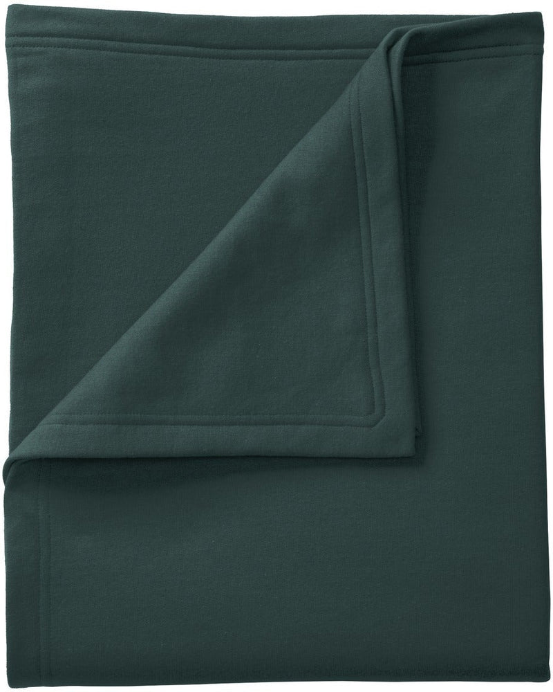 no-logo Port & Company Core Fleece Sweatshirt Blanket-Regular-Port & Company-Dark Green-1 Size-Thread Logic