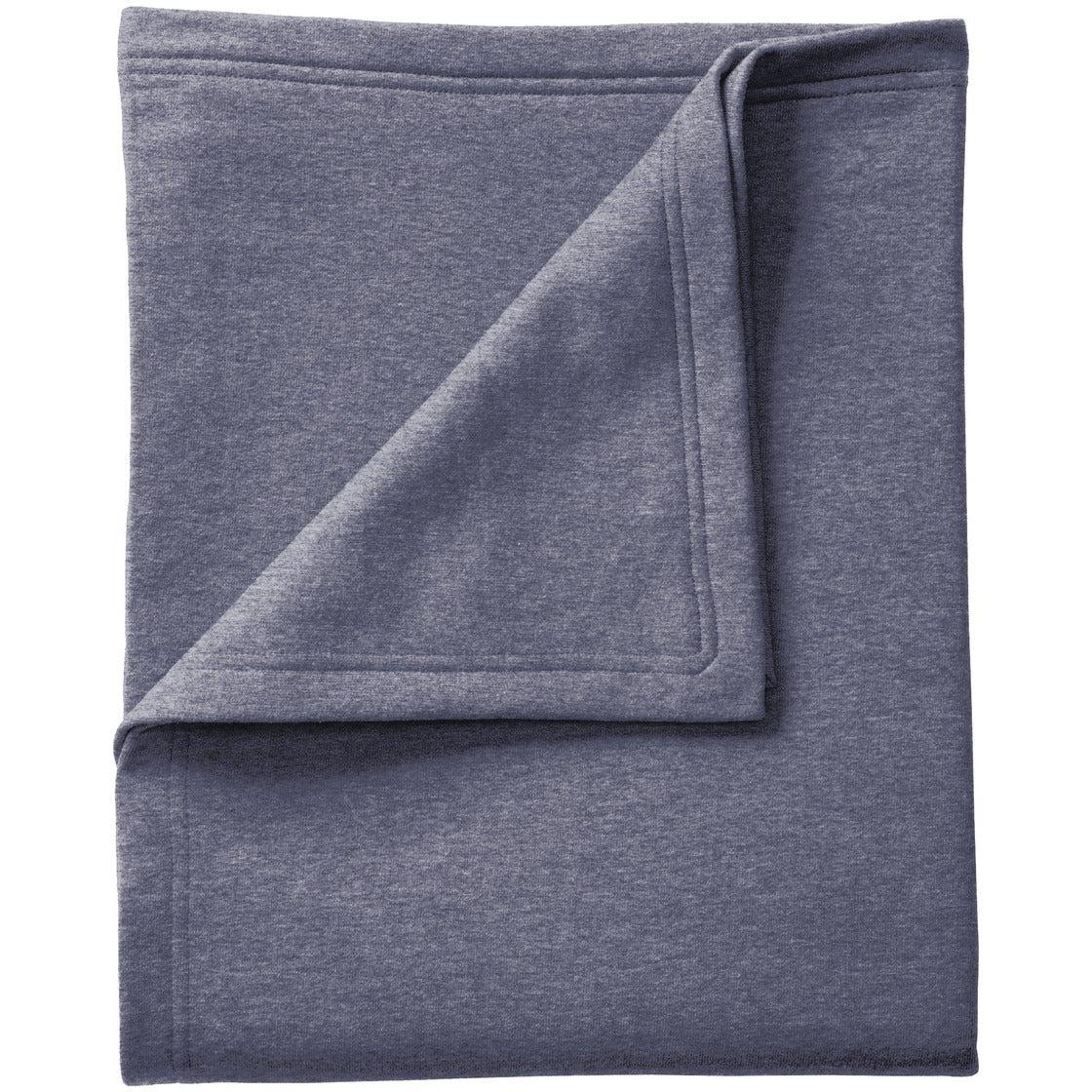 no-logo Port & Company Core Fleece Sweatshirt Blanket-Regular-Port & Company-Heather Navy-1 Size-Thread Logic