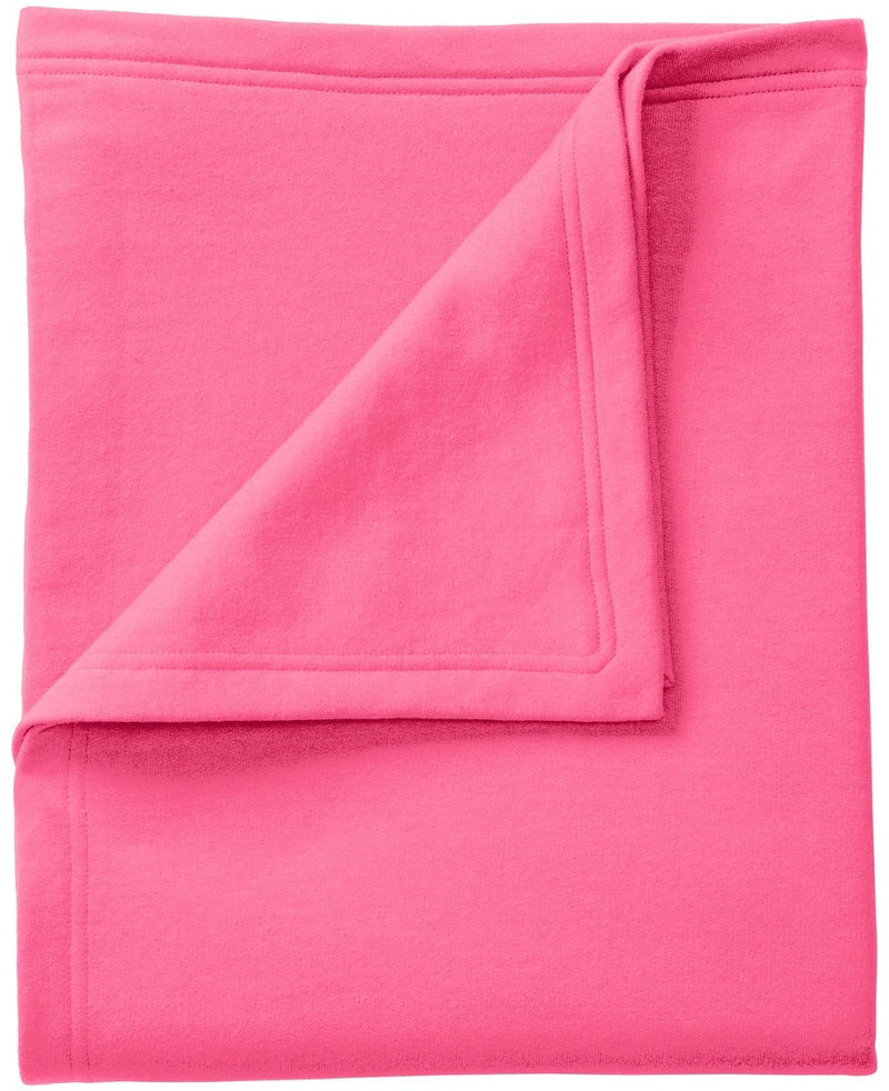 no-logo Port & Company Core Fleece Sweatshirt Blanket-Regular-Port & Company-Neon Pink-1 Size-Thread Logic