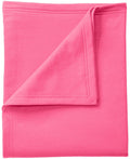 no-logo Port & Company Core Fleece Sweatshirt Blanket-Regular-Port & Company-Neon Pink-1 Size-Thread Logic