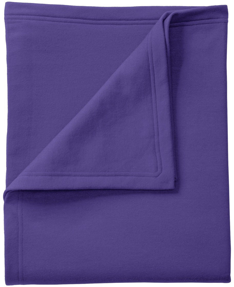 no-logo Port & Company Core Fleece Sweatshirt Blanket-Regular-Port & Company-Purple-1 Size-Thread Logic