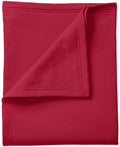 no-logo Port & Company Core Fleece Sweatshirt Blanket-Regular-Port & Company-Red-1 Size-Thread Logic