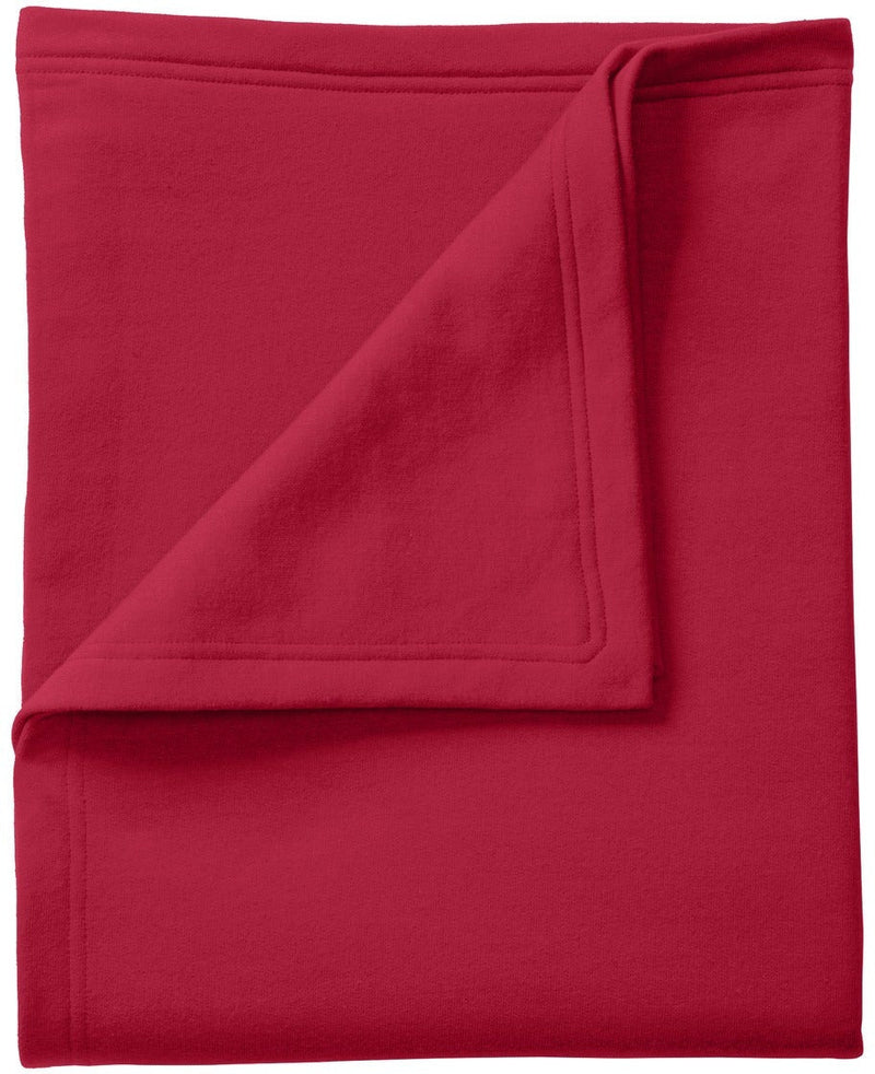 no-logo Port & Company Core Fleece Sweatshirt Blanket-Regular-Port & Company-Red-1 Size-Thread Logic