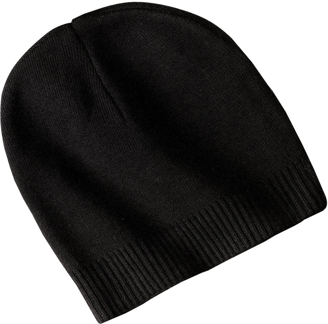 no-logo Port & Company Cotton Beanie-Regular-Port & Company-Black-OSFA-Thread Logic 