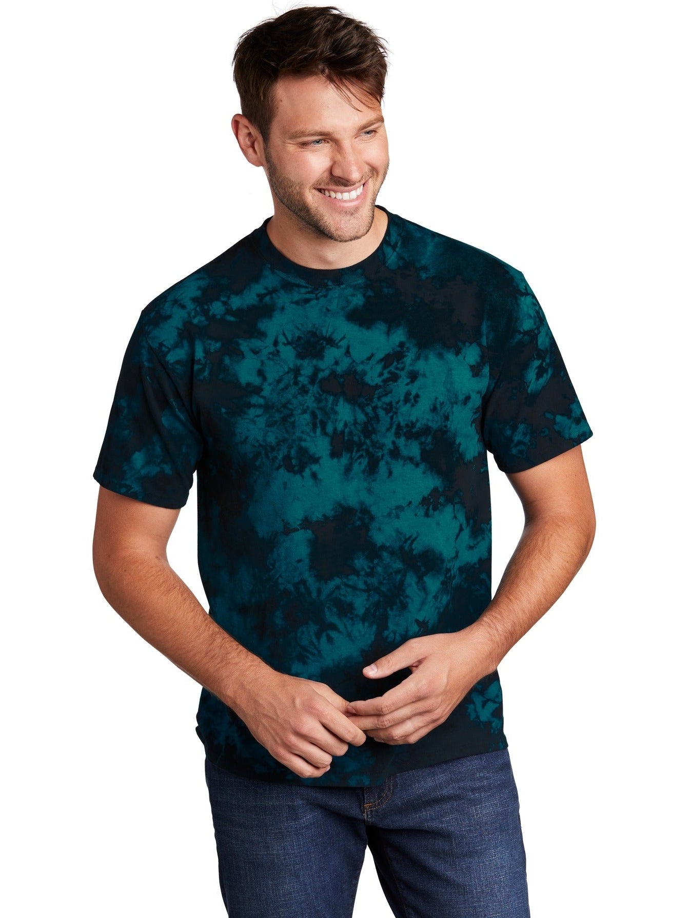 no-logo Port & Company Crystal Tie-Dye Tee-Regular-Port & Company-Thread Logic