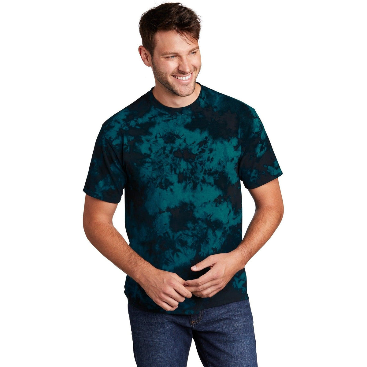 no-logo Port & Company Crystal Tie-Dye Tee-Regular-Port & Company-Thread Logic