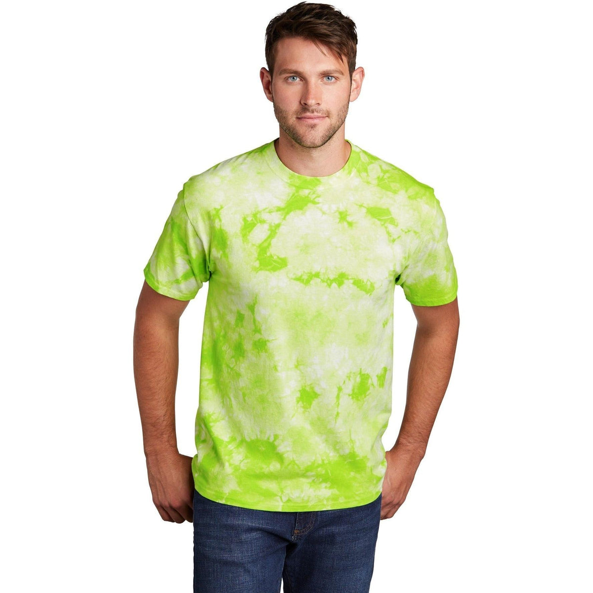 no-logo Port & Company Crystal Tie-Dye Tee-Regular-Port & Company-Thread Logic