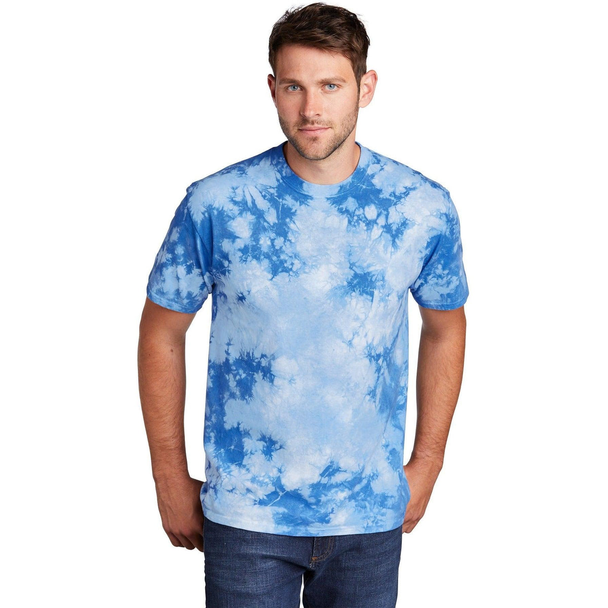 no-logo Port & Company Crystal Tie-Dye Tee-Regular-Port & Company-Thread Logic