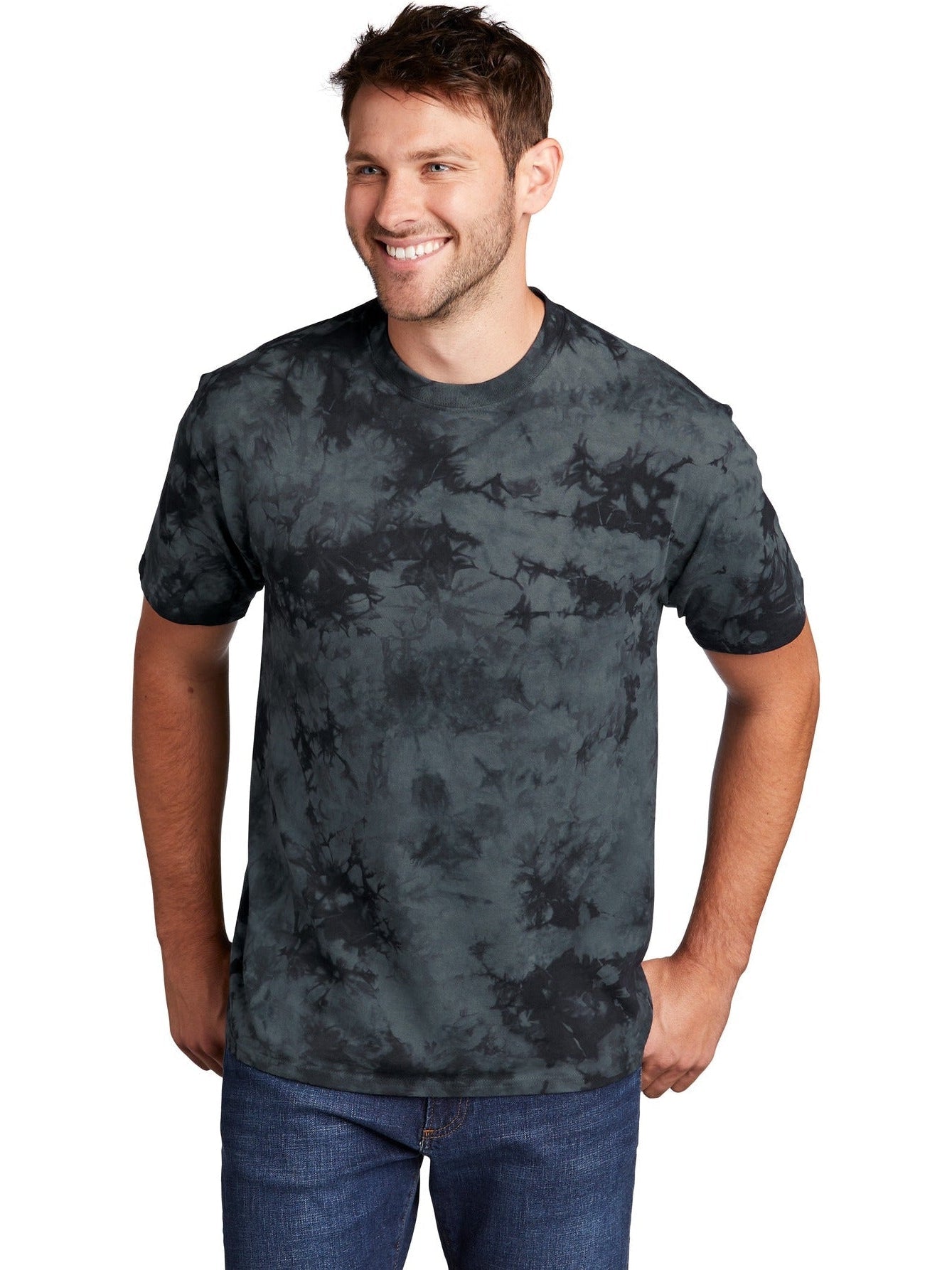no-logo Port & Company Crystal Tie-Dye Tee-Regular-Port & Company-Thread Logic