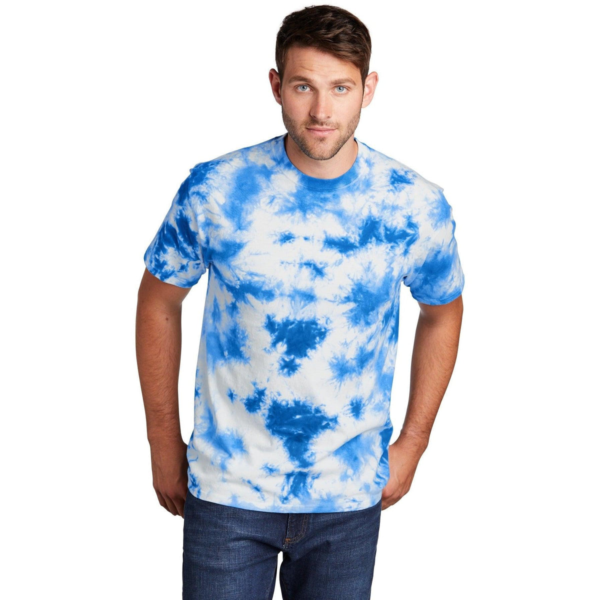 no-logo Port & Company Crystal Tie-Dye Tee-Regular-Port & Company-Thread Logic