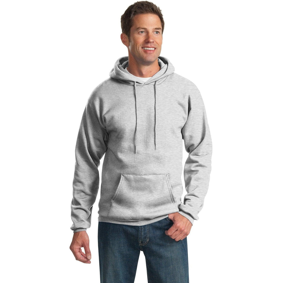 no-logo Port & Company Essential Fleece Pullover Hooded Sweatshirt-Hoodies-Port & Company-Thread Logic