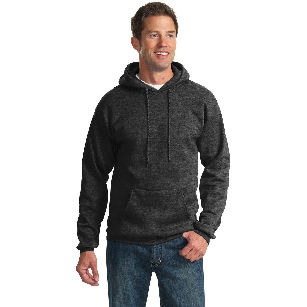 no-logo Port & Company Essential Fleece Pullover Hooded Sweatshirt-Hoodies-Port & Company-Thread Logic