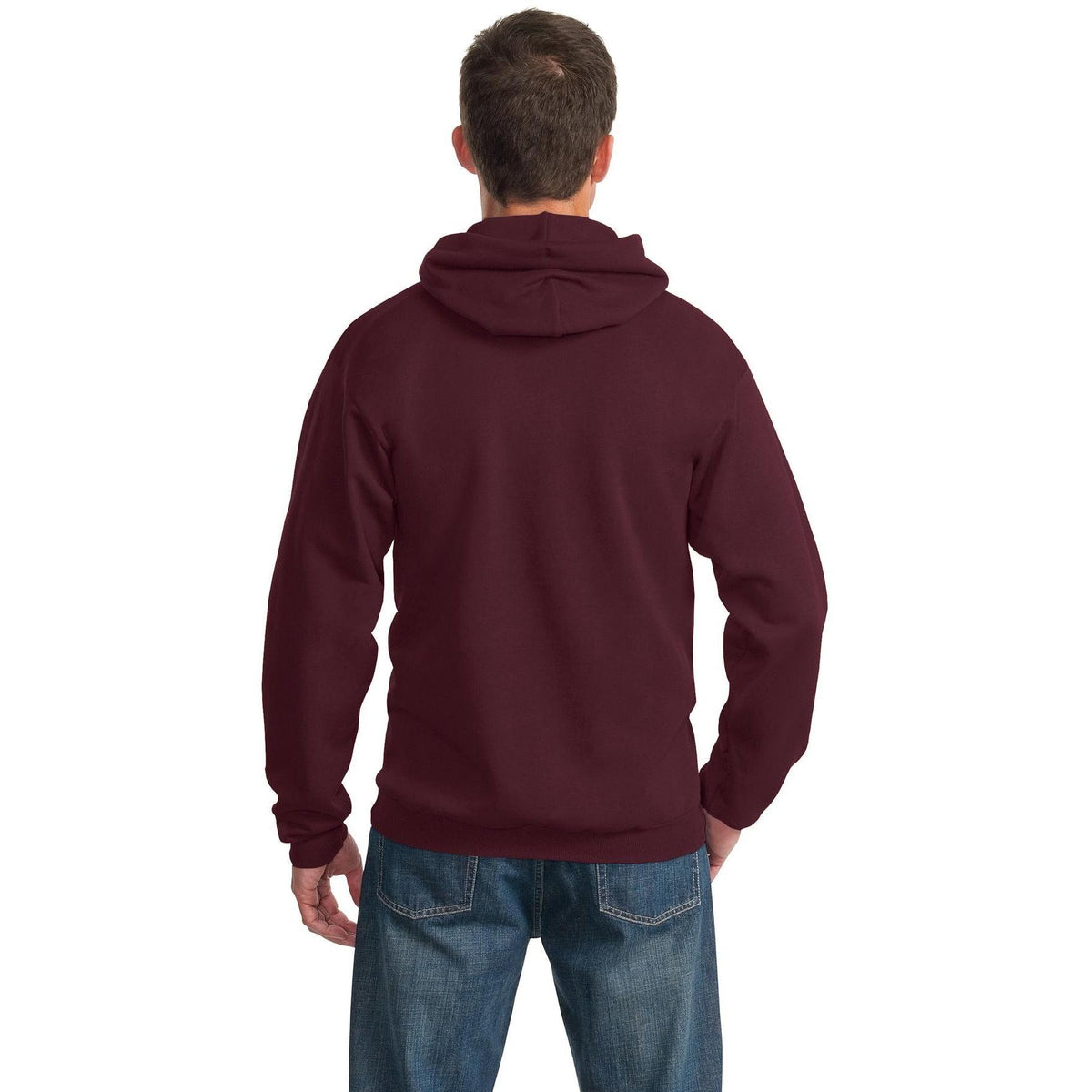 no-logo Port & Company Essential Fleece Pullover Hooded Sweatshirt-Hoodies-Port & Company-Thread Logic