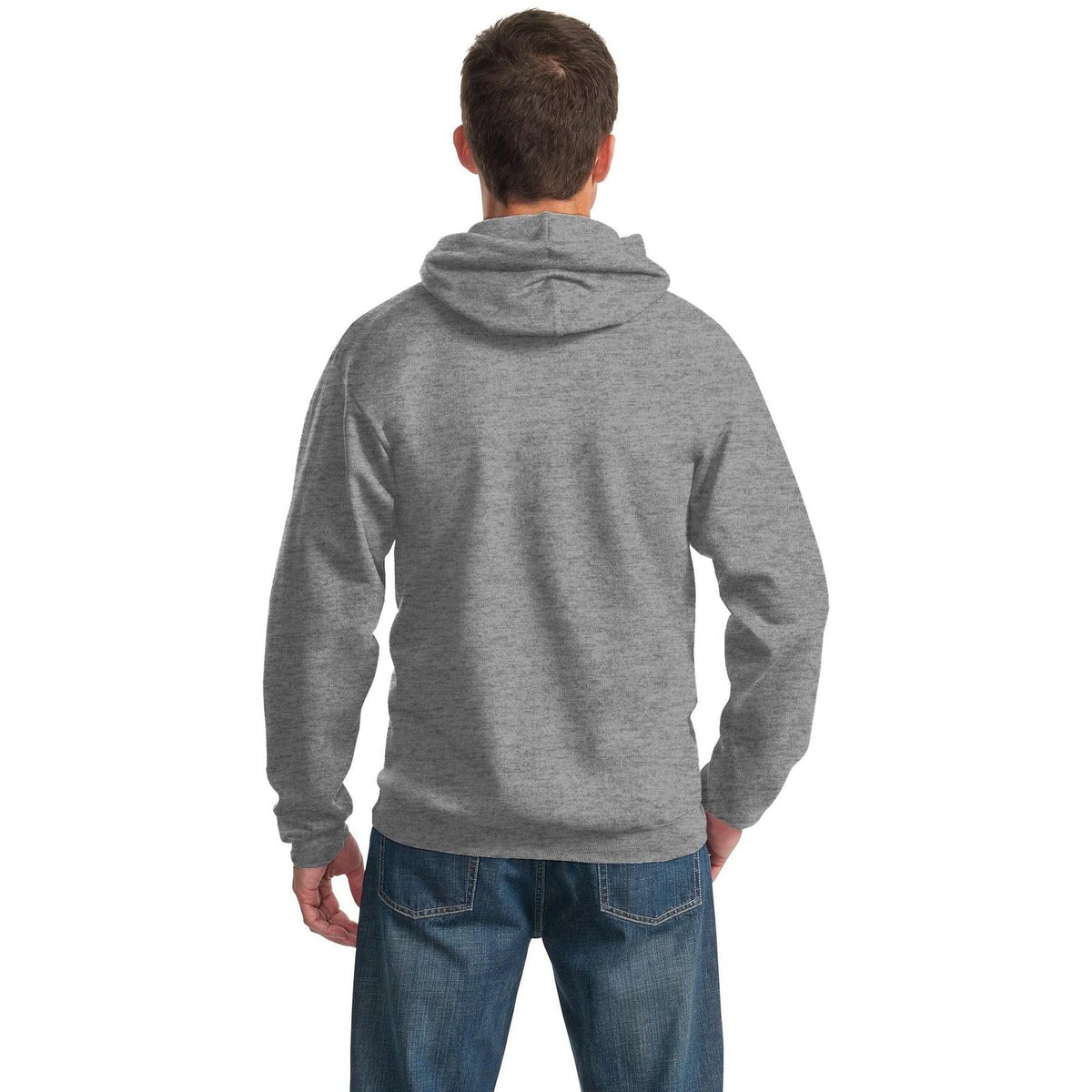 no-logo Port & Company Essential Fleece Pullover Hooded Sweatshirt-Hoodies-Port & Company-Thread Logic
