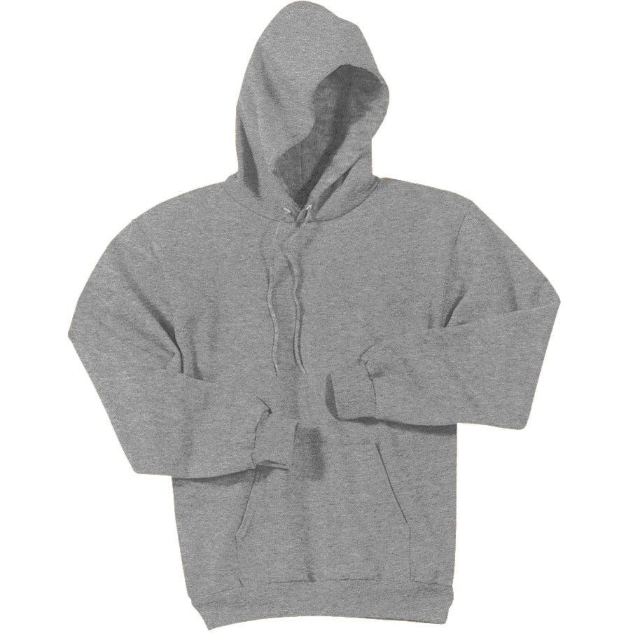 no-logo Port & Company Essential Fleece Pullover Hooded Sweatshirt-Hoodies-Port & Company-Athletic Heather-S-Thread Logic