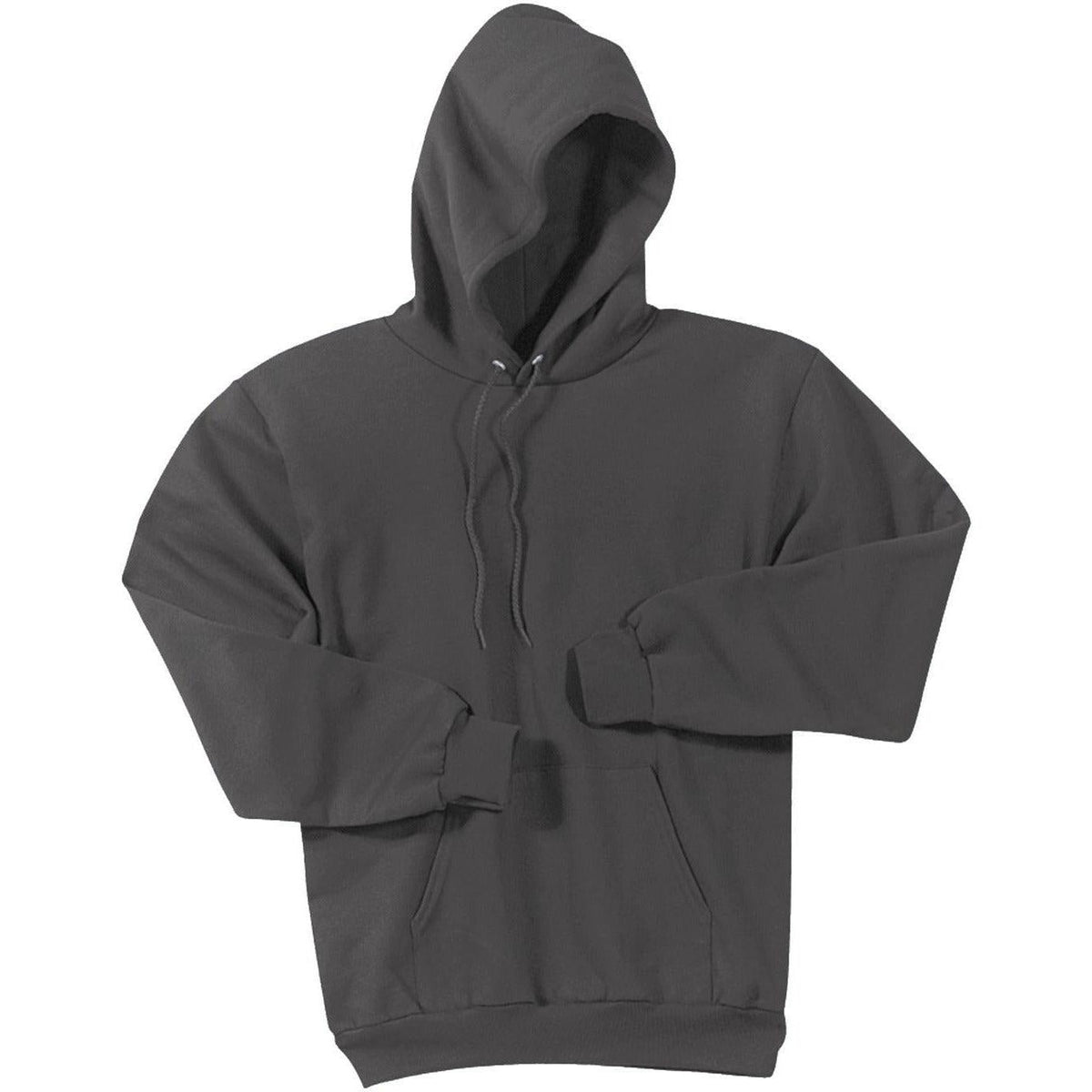 no-logo Port & Company Essential Fleece Pullover Hooded Sweatshirt-Hoodies-Port & Company-Charcoal-S-Thread Logic
