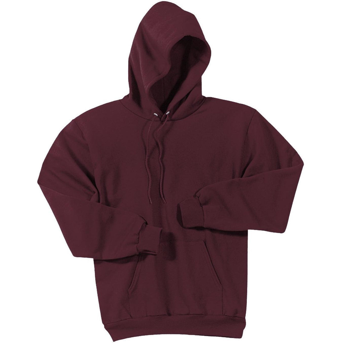 no-logo Port & Company Essential Fleece Pullover Hooded Sweatshirt-Hoodies-Port & Company-Maroon-S-Thread Logic