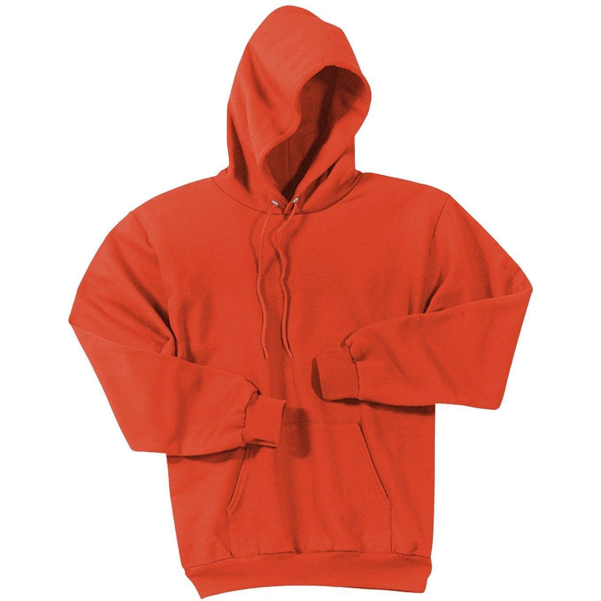 no-logo Port & Company Essential Fleece Pullover Hooded Sweatshirt-Hoodies-Port & Company-Orange-S-Thread Logic