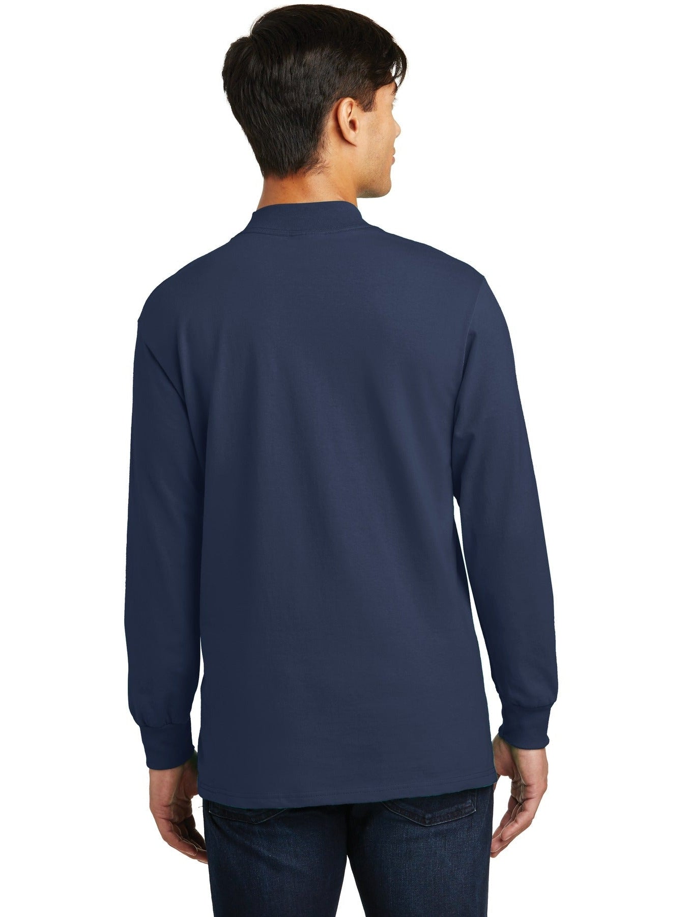 no-logo Port & Company Essential Mock Turtleneck-Regular-Port & Company-Thread Logic