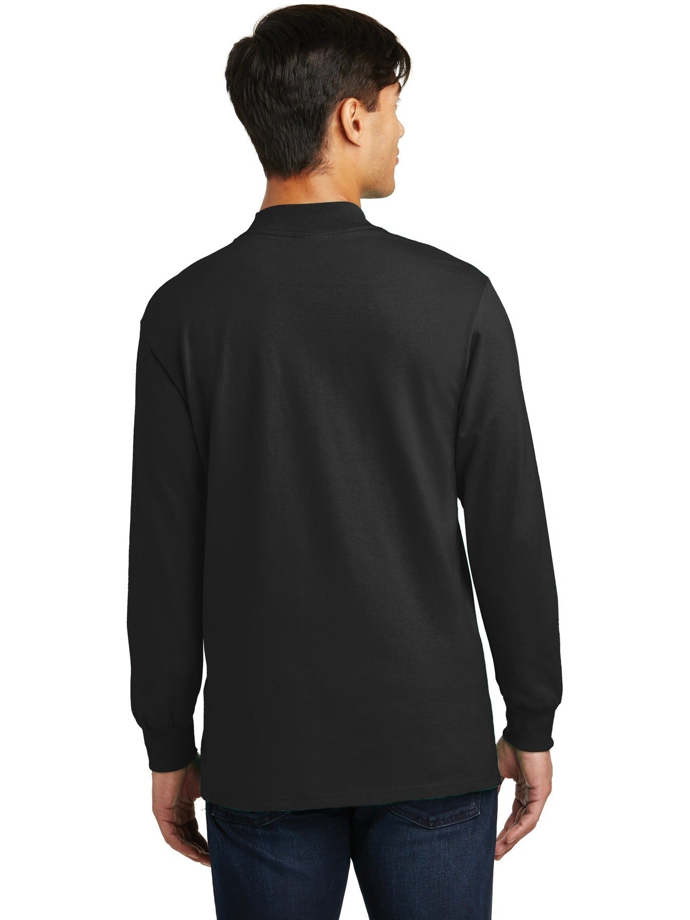 no-logo Port & Company Essential Mock Turtleneck-Regular-Port & Company-Thread Logic