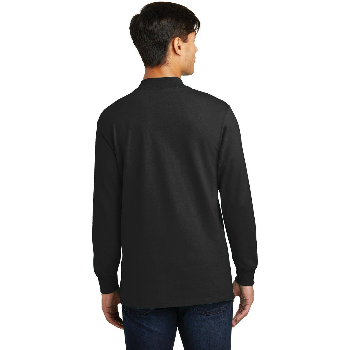 no-logo Port & Company Essential Mock Turtleneck-Regular-Port & Company-Thread Logic