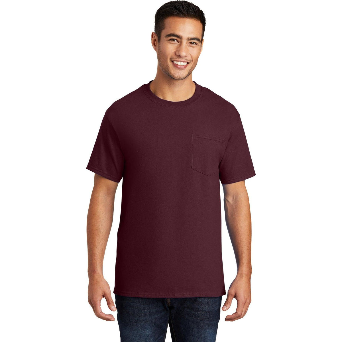 no-logo Port & Company Essential Pocket T-Shirt-Regular-Port & Company-Thread Logic