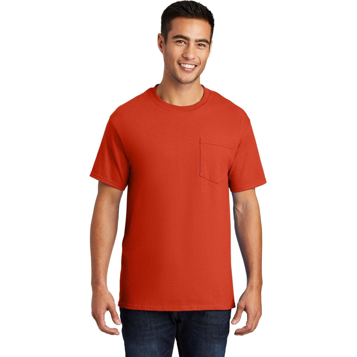 no-logo Port & Company Essential Pocket T-Shirt-Regular-Port & Company-Thread Logic