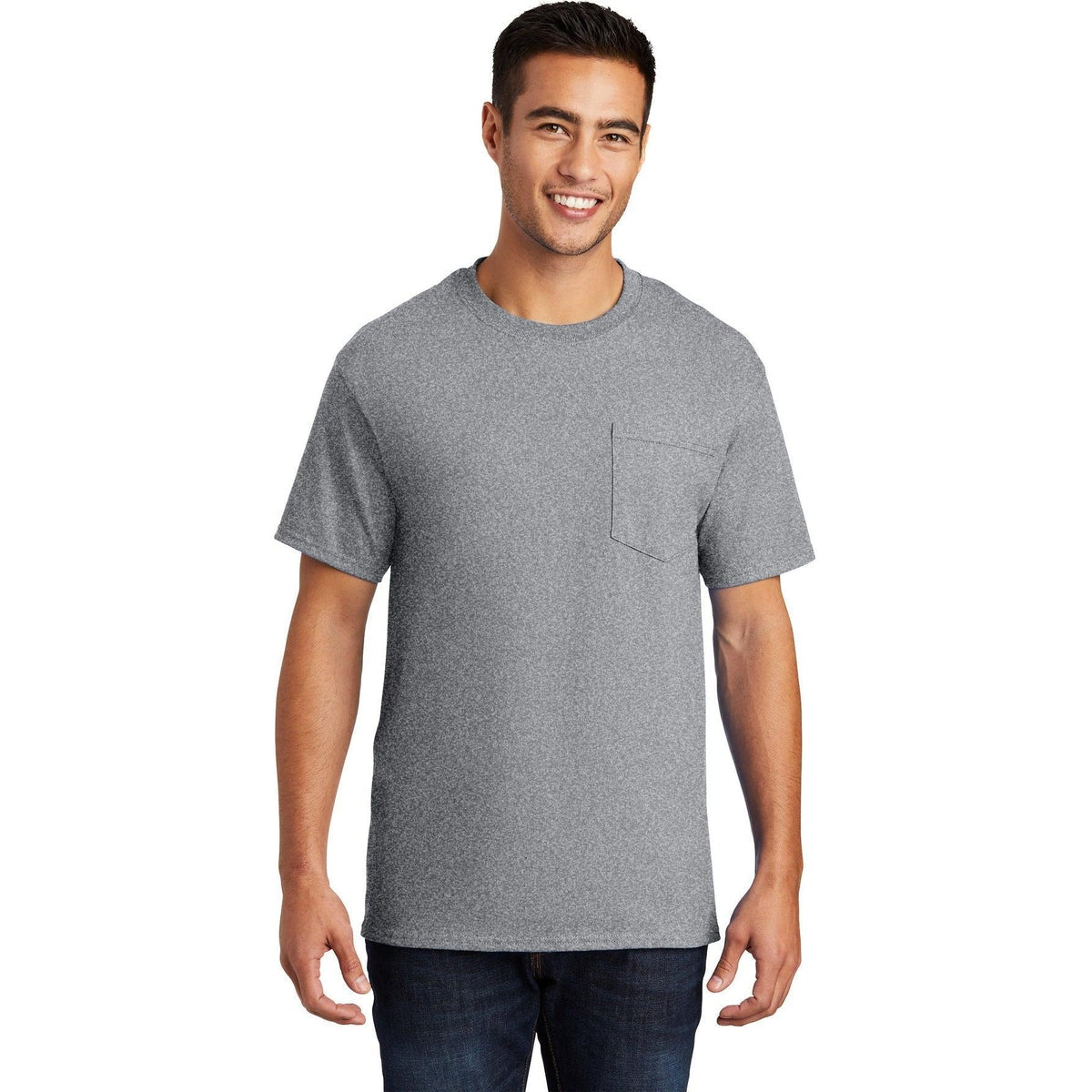 no-logo Port & Company Essential Pocket T-Shirt-Regular-Port & Company-Thread Logic