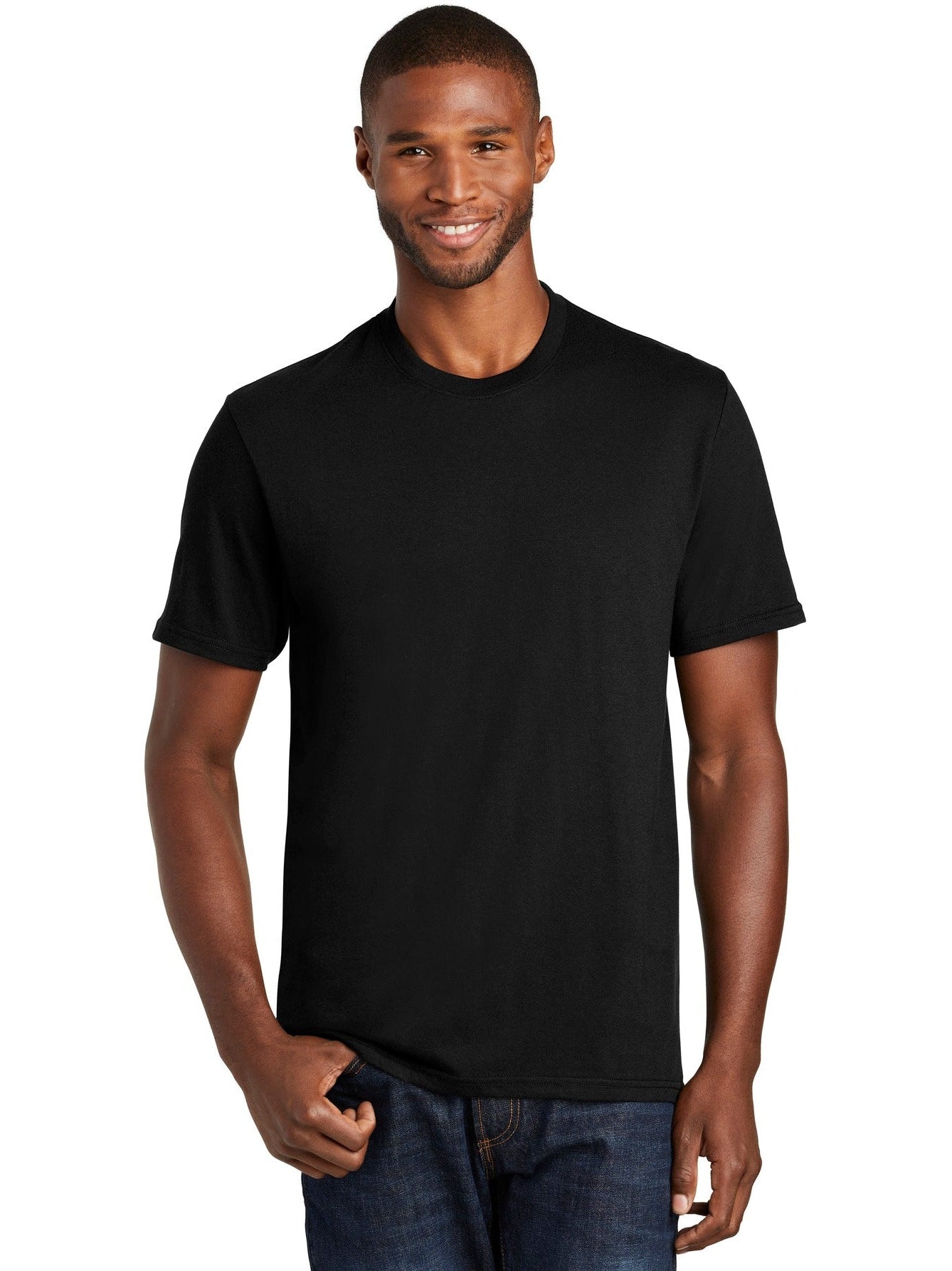 no-logo Port & Company Fan Favorite Blend Tee-Regular-Port & Company-Thread Logic