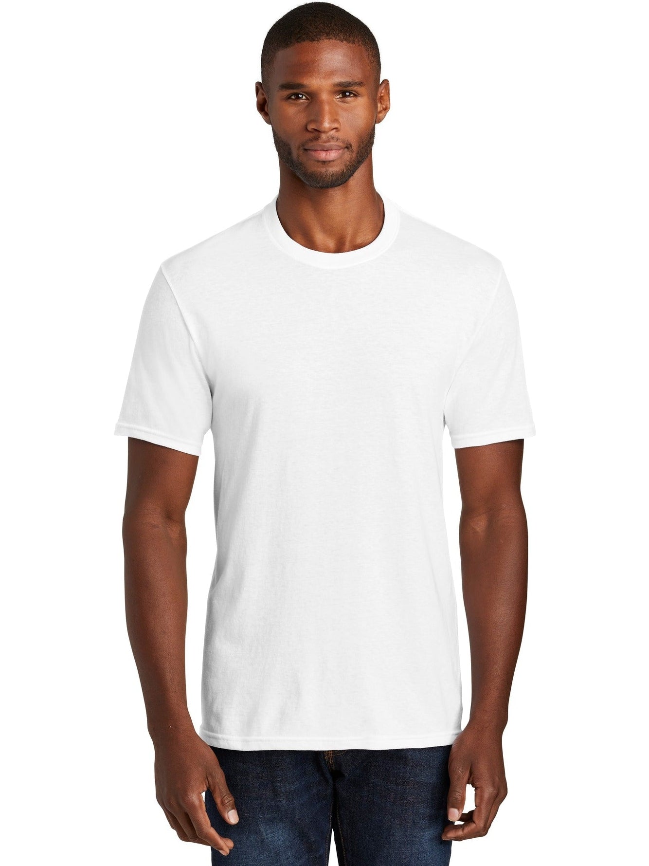 no-logo Port & Company Fan Favorite Blend Tee-Regular-Port & Company-Thread Logic