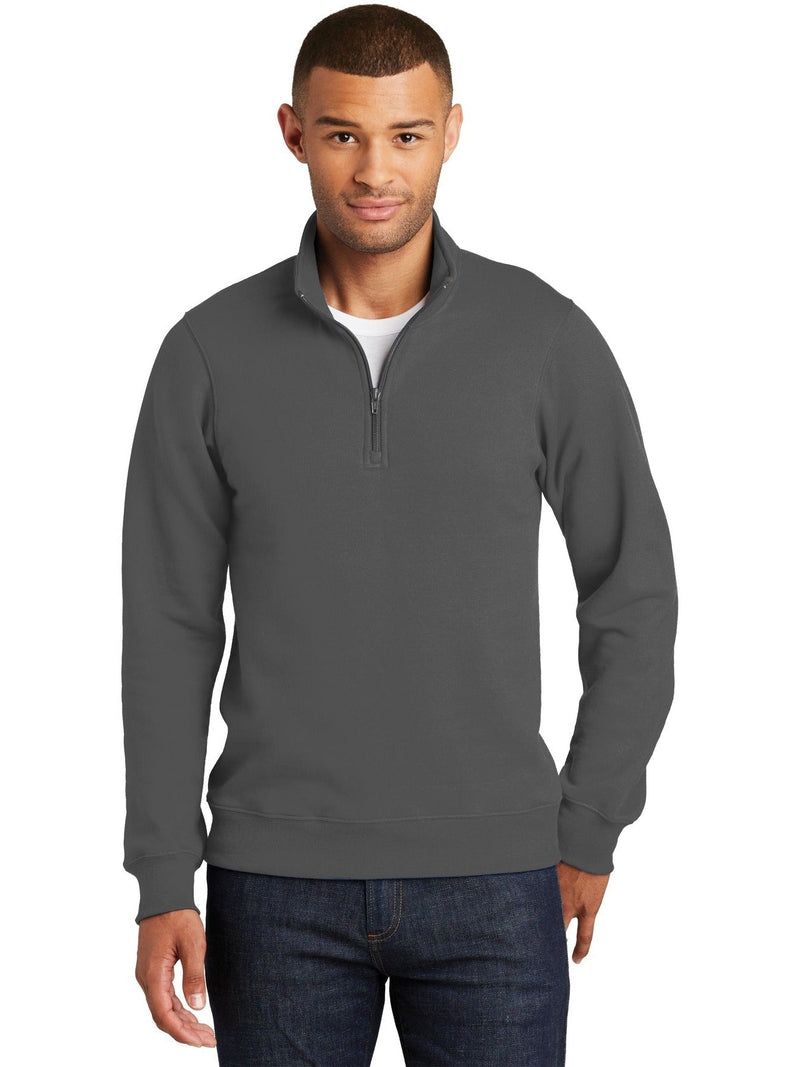 no-logo Port & Company Fan Favorite Fleece 1/4-Zip Pullover Sweatshirt-Regular-Port & Company-Thread Logic