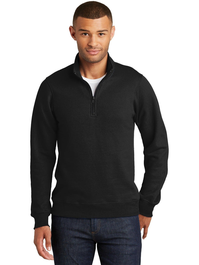 no-logo Port & Company Fan Favorite Fleece 1/4-Zip Pullover Sweatshirt-Regular-Port & Company-Thread Logic