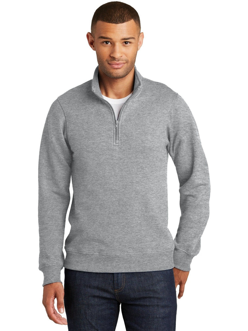 no-logo Port & Company Fan Favorite Fleece 1/4-Zip Pullover Sweatshirt-Regular-Port & Company-Thread Logic