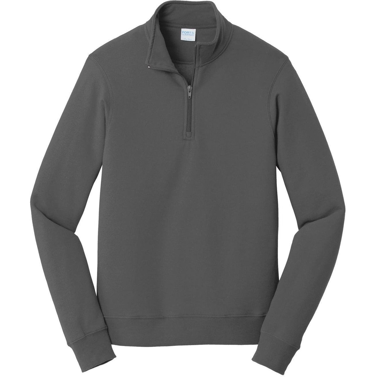 no-logo Port & Company Fan Favorite Fleece 1/4-Zip Pullover Sweatshirt