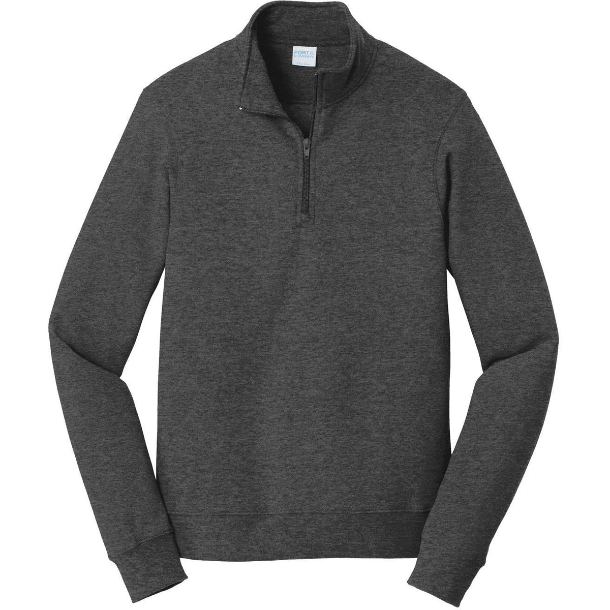 no-logo Port & Company Fan Favorite Fleece 1/4-Zip Pullover Sweatshirt