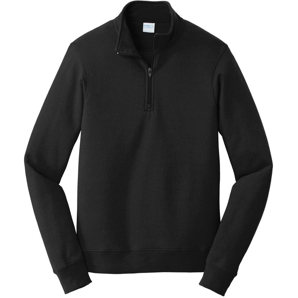 no-logo Port & Company Fan Favorite Fleece 1/4-Zip Pullover Sweatshirt