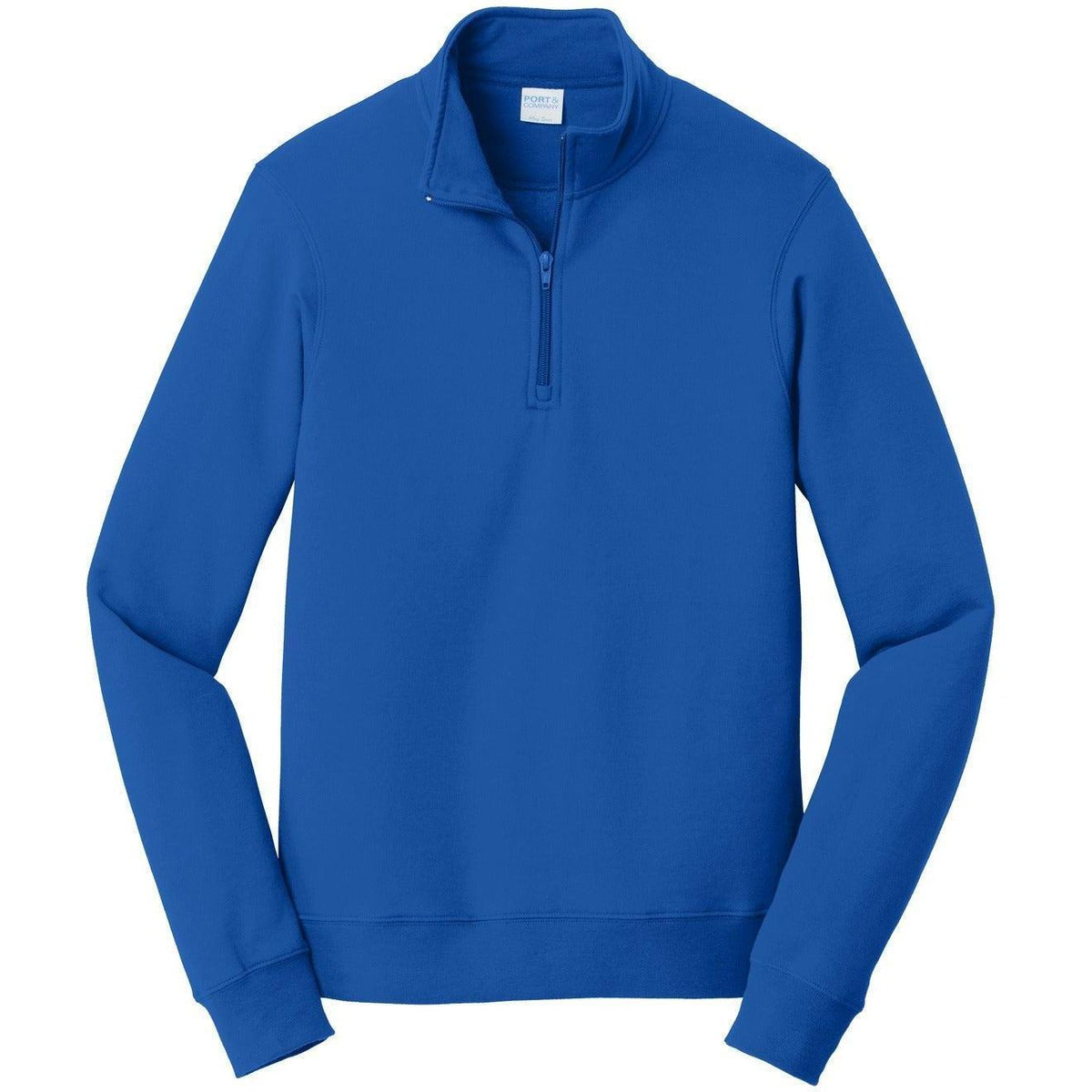 no-logo Port & Company Fan Favorite Fleece 1/4-Zip Pullover Sweatshirt