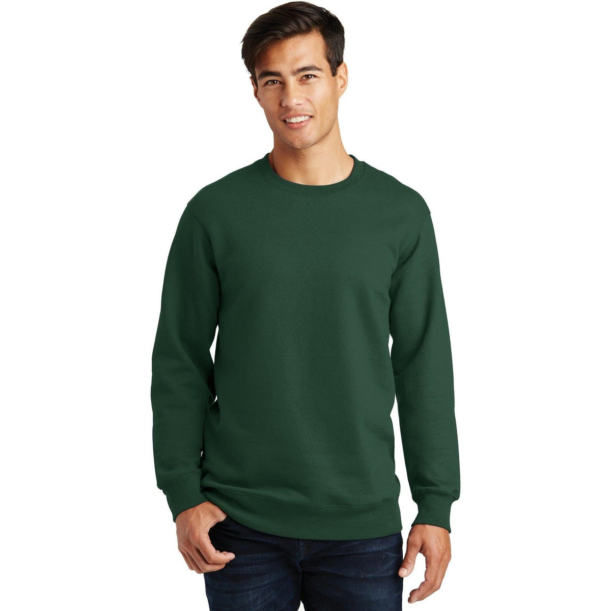 no-logo Port & Company Fan Favorite Fleece Crewneck Sweatshirt-Regular-Port & Company-Thread Logic