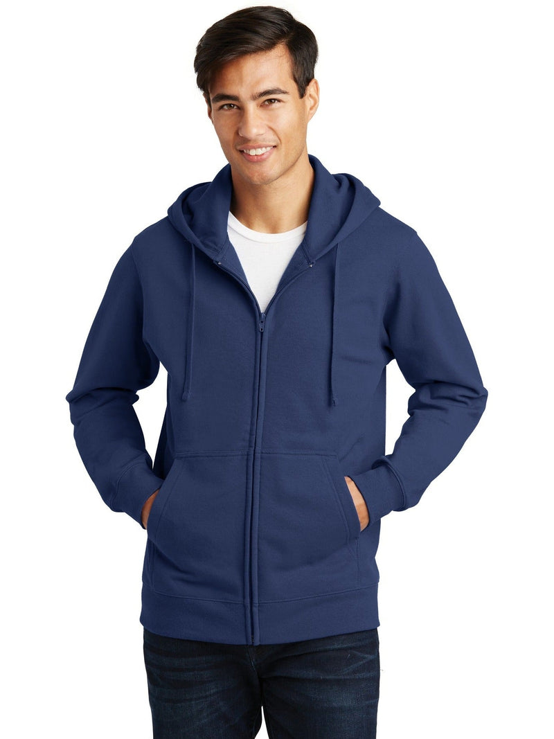 no-logo Port & Company Fan Favorite Fleece Full-Zip Hooded Sweatshirt-Regular-Port & Company-Thread Logic