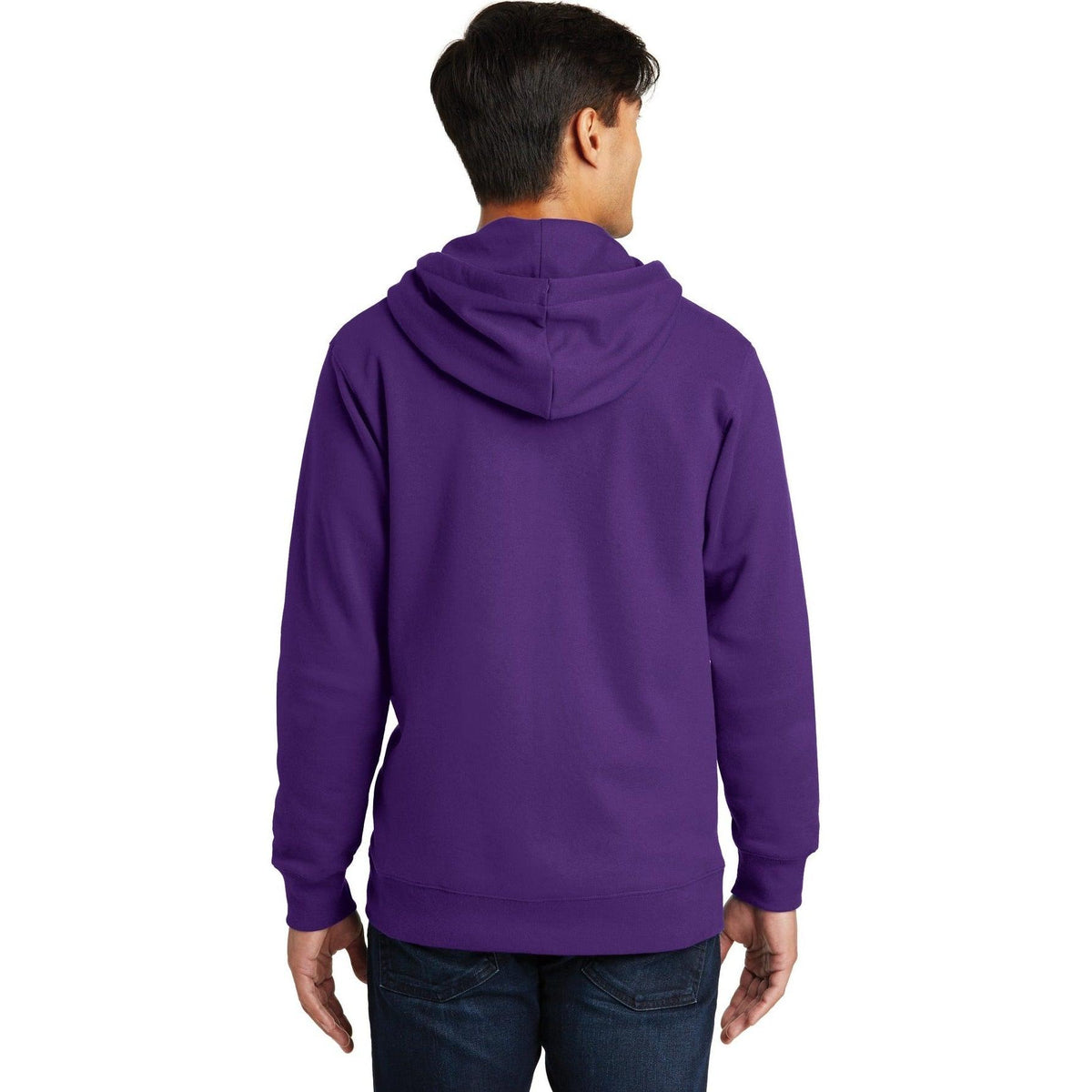 no-logo Port & Company Fan Favorite Fleece Full-Zip Hooded Sweatshirt-Regular-Port & Company-Thread Logic