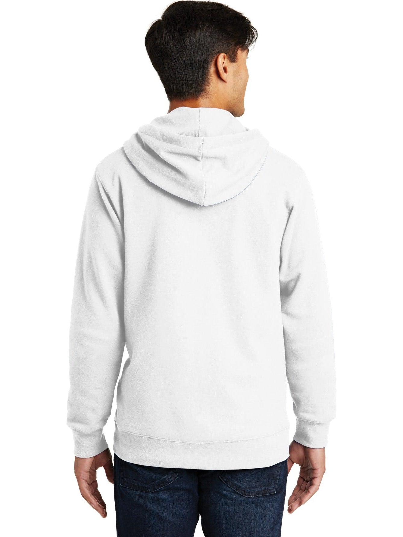 no-logo Port & Company Fan Favorite Fleece Full-Zip Hooded Sweatshirt-Regular-Port & Company-Thread Logic