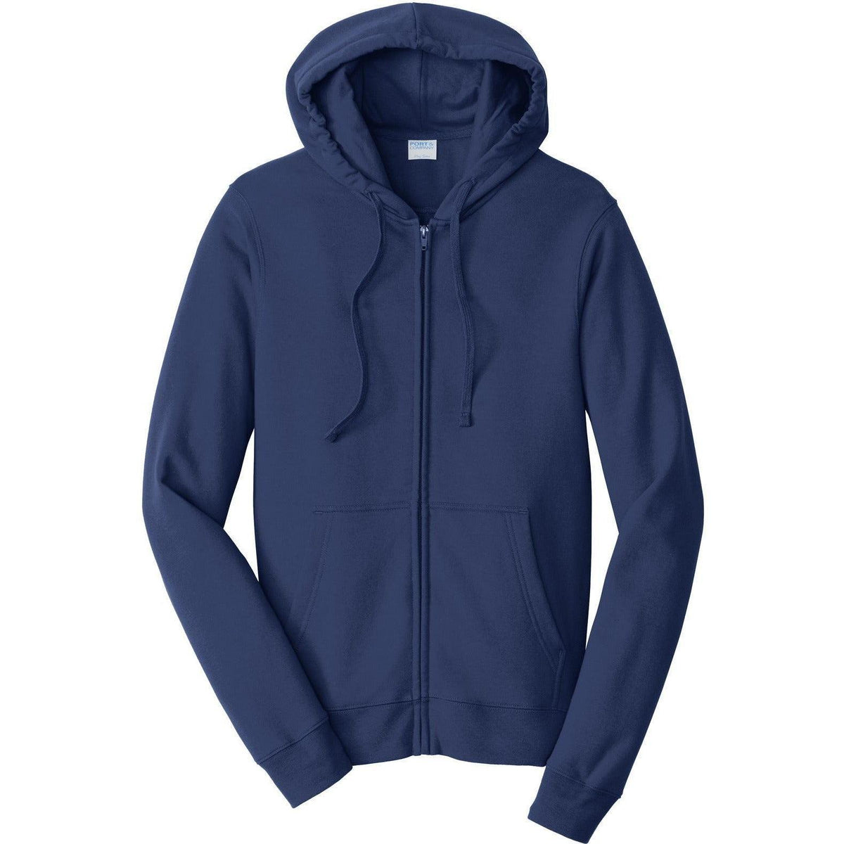 no-logo Port & Company Fan Favorite Fleece Full-Zip Hooded Sweatshirt