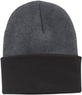 Port & Company Knit Cap-Regular-Port & Company-Athletic Oxford/Black-Thread Logic