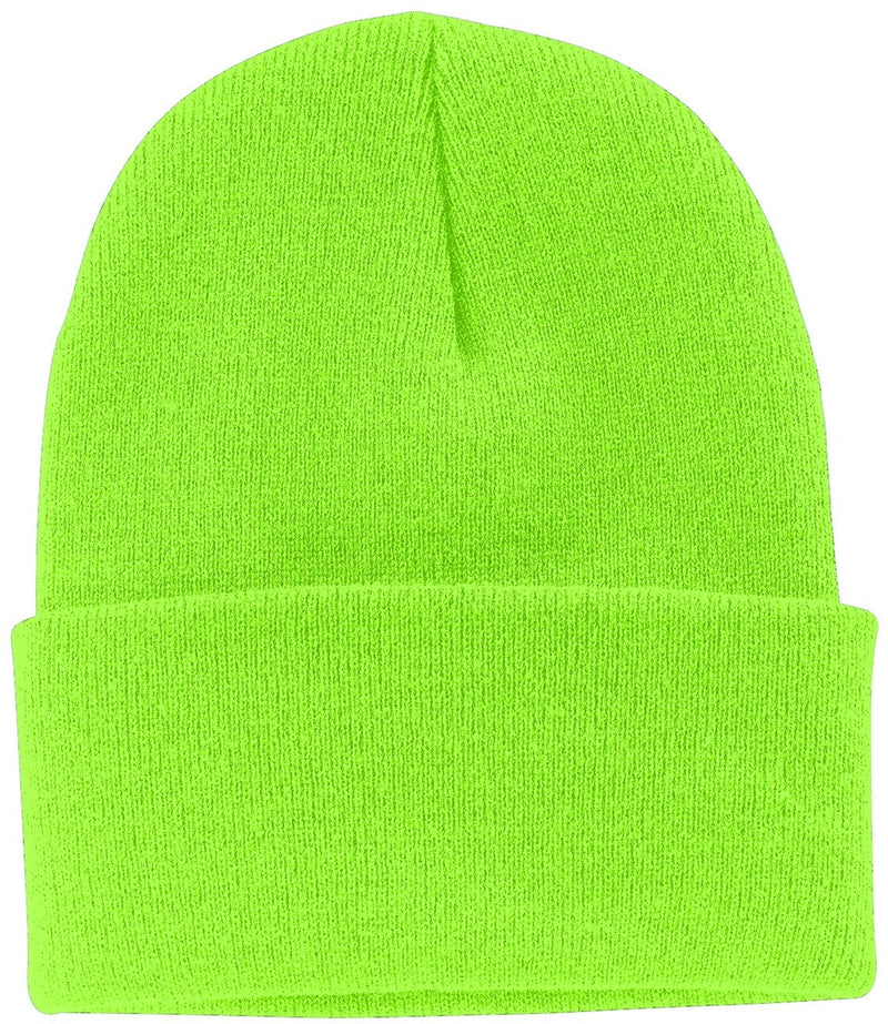 Port & Company Knit Cap-Regular-Port & Company-Neon Green-Thread Logic
