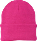 Port & Company Knit Cap-Regular-Port & Company-Neon Pink Glo-Thread Logic
