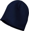 no-logo Port & Company Knit Skull Cap-Regular-Port & Company-Navy-OSFA-Thread Logic 