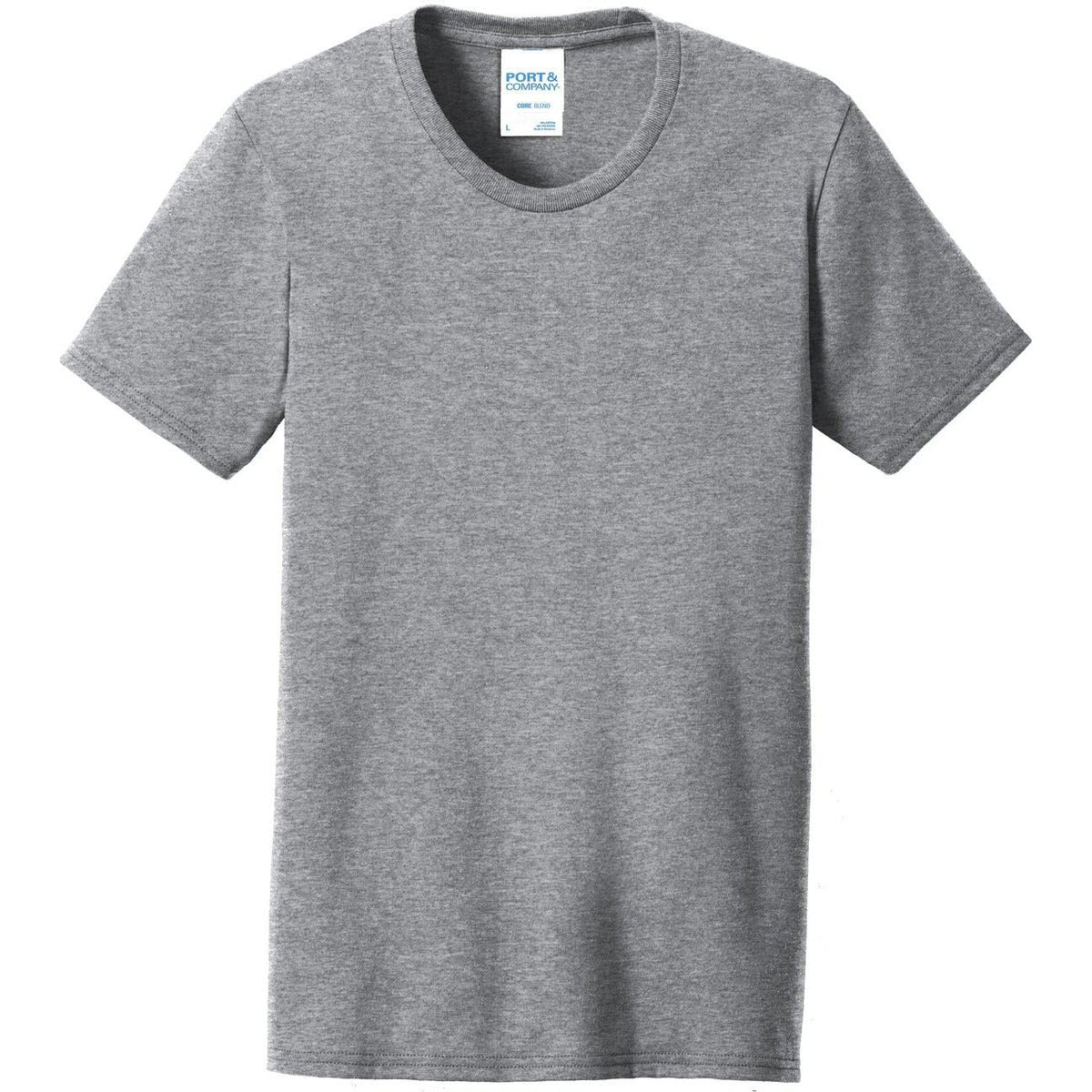 no-logo Port & Company Women's 50/50 T-Shirt-Polos-Port & Company-Athletic Heather-XS-Thread Logic