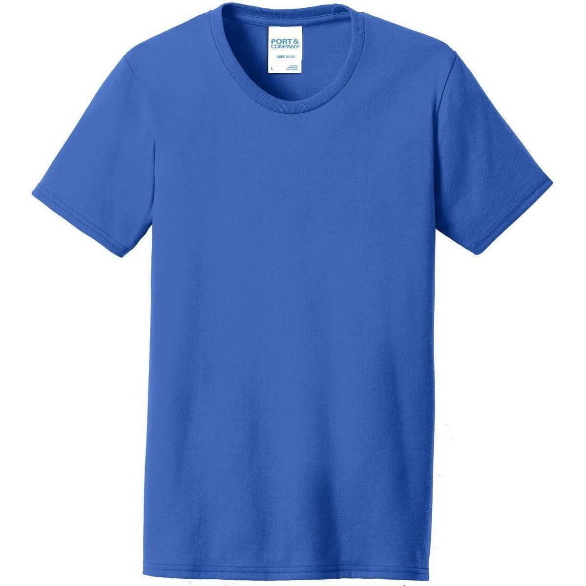 no-logo Port & Company Women's 50/50 T-Shirt-Polos-Port & Company-Royal-XS-Thread Logic